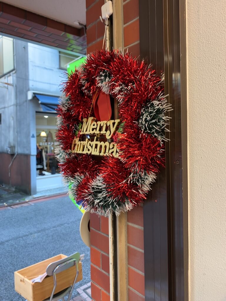 足道楽大岡山店　クリスマスリース