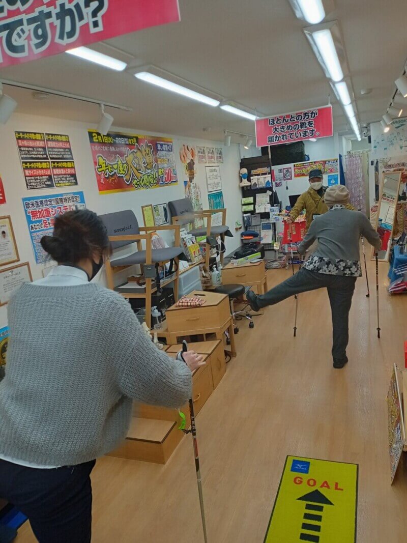 雨のノルディックウォーキング体験会