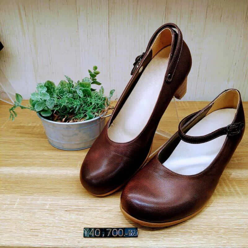 中山靴店 オーダーパンプス amable brown