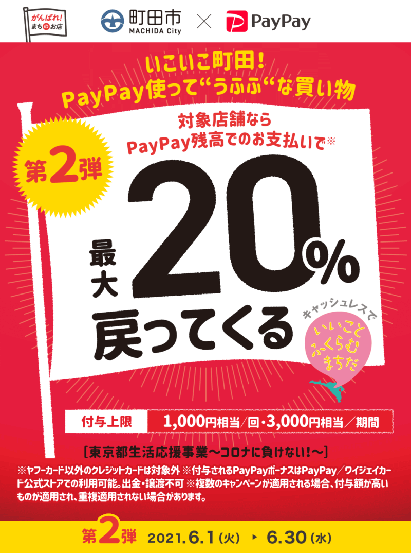 町田市×PayPayキャンペーン第２弾